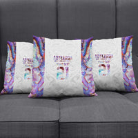 Custom New Zealand Aotearoa Pillow Cover Pink Maori Paua Shell Indigenous - Polynesian Pride