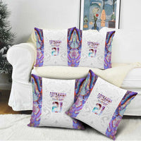 Custom New Zealand Aotearoa Pillow Cover Pink Maori Paua Shell Indigenous - Polynesian Pride