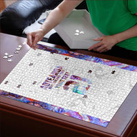 Custom New Zealand Aotearoa Puzzle Pink Maori Paua Shell Indigenous - Polynesian Pride