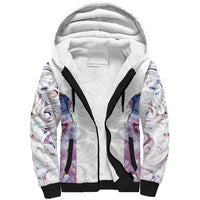 Custom New Zealand Aotearoa Sherpa Hoodie Pink Maori Paua Shell Indigenous LT9 Unisex Pink - Polynesian Pride