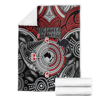 Aotearoa and Australia Blanket New Zealand Honour The Treaty Ake!Ake!Ake! LT9 - Polynesian Pride