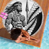 Koru Fern New Zealand Maori Tribal Warrior Beach Blanket - LT9 - Polynesian Pride