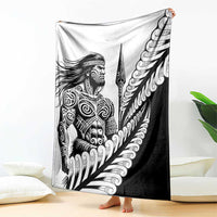 Koru Fern New Zealand Maori Tribal Warrior Blanket LT9 - Polynesian Pride