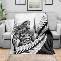 Koru Fern New Zealand Maori Tribal Warrior Blanket LT9 - Polynesian Pride