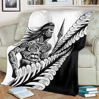 Koru Fern New Zealand Maori Tribal Warrior Blanket LT9 - Polynesian Pride