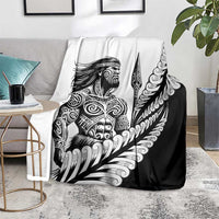 Koru Fern New Zealand Maori Tribal Warrior Blanket LT9 - Polynesian Pride