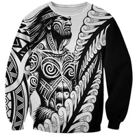 Koru Fern New Zealand Maori Tribal Warrior Sweatshirt LT9 Unisex Black - Polynesian Pride