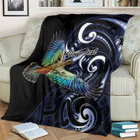 New Zealand Kea Bird Personalised Blanket Maori Tribal Koru Art LT9 - Polynesian Pride
