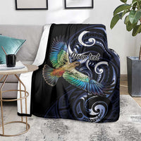 New Zealand Kea Bird Personalised Blanket Maori Tribal Koru Art LT9 - Polynesian Pride