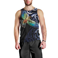 New Zealand Kea Bird Personalised Men Tank Top Maori Tribal Koru Art LT9 - Polynesian Pride