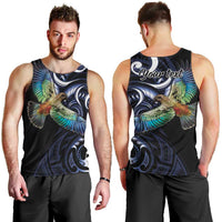 New Zealand Kea Bird Personalised Men Tank Top Maori Tribal Koru Art LT9 - Polynesian Pride