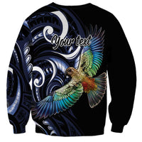 New Zealand Kea Bird Personalised Sweatshirt Maori Tribal Koru Art LT9 - Polynesian Pride