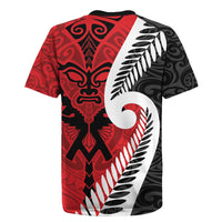 Silver Fern Koru Swirls with Maori Ta Moko Rugby Jersey LT9 - Polynesian Pride