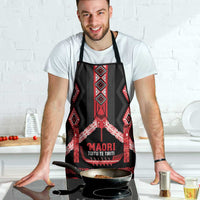 Toitu Te Tiriti Waitangi Apron Black Wharenui House - Polynesian Pride