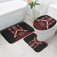 Toitu Te Tiriti Waitangi Bathroom Set Black Wharenui House - Polynesian Pride