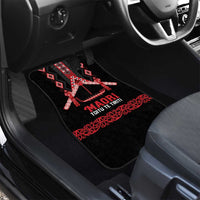 Toitu Te Tiriti Waitangi Car Mats Black Wharenui House - Polynesian Pride