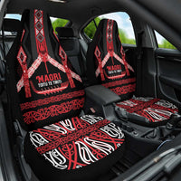 Toitu Te Tiriti Waitangi Car Seat Cover Black Wharenui House LT9 One Size Black - Polynesian Pride