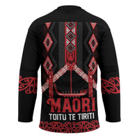 Toitu Te Tiriti Waitangi Hockey Jersey Black Wharenui House LT9 - Polynesian Pride