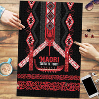 Toitu Te Tiriti Waitangi Puzzle Black Wharenui House LT9 Black - Polynesian Pride