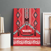 Toitu Te Tiriti Waitangi Canvas Wall Art Red Wharenui House LT9 - Polynesian Pride