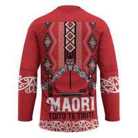 Toitu Te Tiriti Waitangi Hockey Jersey Red Wharenui House LT9 - Polynesian Pride