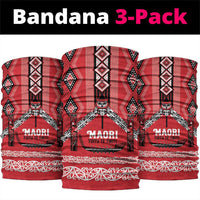 Toitu Te Tiriti Waitangi Neck Gaiter Red Wharenui House - Polynesian Pride