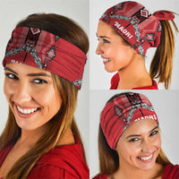 Toitu Te Tiriti Waitangi Neck Gaiter Red Wharenui House - Polynesian Pride