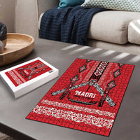 Toitu Te Tiriti Waitangi Puzzle Red Wharenui House LT9 - Polynesian Pride