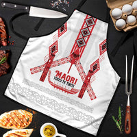 Toitu Te Tiriti Waitangi Apron White Wharenui House - Polynesian Pride