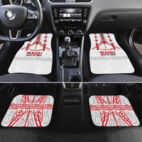Toitu Te Tiriti Waitangi Car Mats White Wharenui House - Polynesian Pride