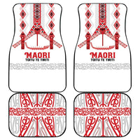 Toitu Te Tiriti Waitangi Car Mats White Wharenui House - Polynesian Pride