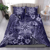 Vintage Tonga Tribal Ngatu Pattern Bedding Set With Pacific Floral Pink Art LT9 - Polynesian Pride