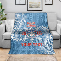Personalised Tonga Apifo'ou College Blanket Since 1865 Special Kupesi Pattern LT9 - Polynesian Pride