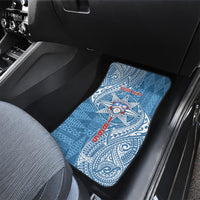 Personalised Tonga Apifo'ou College Car Mats Since 1865 Special Kupesi Pattern LT9 - Polynesian Pride