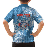 Personalised Tonga Apifo'ou College Family Matching Puletasi and Hawaiian Shirt Since 1865 Special Kupesi Pattern LT9 - Polynesian Pride
