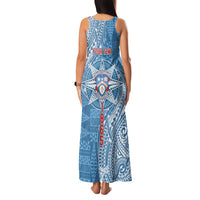 Personalised Tonga Apifo'ou College Family Matching Tank Maxi Dress and Hawaiian Shirt Since 1865 Special Kupesi Pattern