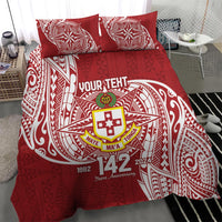 Personalised Kolisi Tonga Atele 142nd Anniversary Bedding Set Special Kupesi Pattern LT9 - Polynesian Pride
