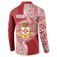 Personalised Kolisi Tonga Atele 142nd Anniversary Button Sweatshirt Special Kupesi Pattern LT9 - Polynesian Pride