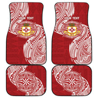 Personalised Kolisi Tonga Atele 142nd Anniversary Car Mats Special Kupesi Pattern LT9 - Polynesian Pride