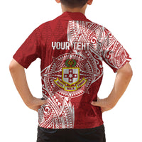 Personalised Kolisi Tonga Atele 142nd Anniversary Family Matching Puletasi and Hawaiian Shirt Special Kupesi Pattern LT9 - Polynesian Pride