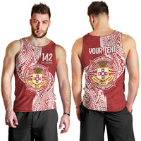 Personalised Kolisi Tonga Atele 142nd Anniversary Men Tank Top Special Kupesi Pattern LT9 - Polynesian Pride