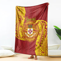 Personalised Kolisi Tonga Atele Blanket Since 1882 Simple Ngatu Pattern LT9 - Polynesian Pride