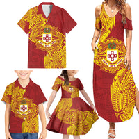 Personalised Kolisi Tonga Atele Family Matching Summer Maxi Dress and Hawaiian Shirt Since 1882 Simple Ngatu Pattern LT9 - Polynesian Pride
