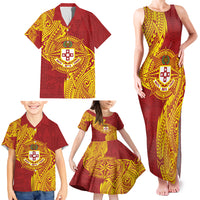 Personalised Kolisi Tonga Atele Family Matching Tank Maxi Dress and Hawaiian Shirt Since 1882 Simple Ngatu Pattern LT9 - Polynesian Pride