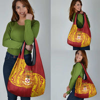 Personalised Kolisi Tonga Atele Grocery Bag Since 1882 Simple Ngatu Pattern LT9 - Polynesian Pride