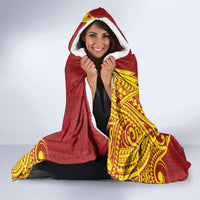 Personalised Kolisi Tonga Atele Hooded Blanket Since 1882 Simple Ngatu Pattern LT9 - Polynesian Pride