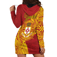 Personalised Kolisi Tonga Atele Hoodie Dress Since 1882 Simple Ngatu Pattern LT9 - Polynesian Pride