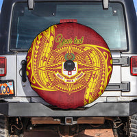 Personalised Kolisi Tonga Atele Spare Tire Cover Since 1882 Simple Ngatu Pattern LT9 Gold - Polynesian Pride