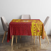 Personalised Kolisi Tonga Atele Tablecloth Since 1882 Simple Ngatu Pattern LT9 - Polynesian Pride