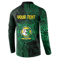 Personalised Tonga Liahona High School 76th Anniversary Button Sweatshirt Special Kupesi Pattern LT9 - Polynesian Pride